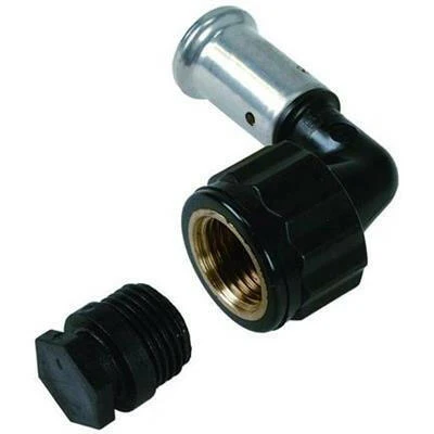 Henco PK menetes könyök 20-1/2" BM +dugó, műanyag