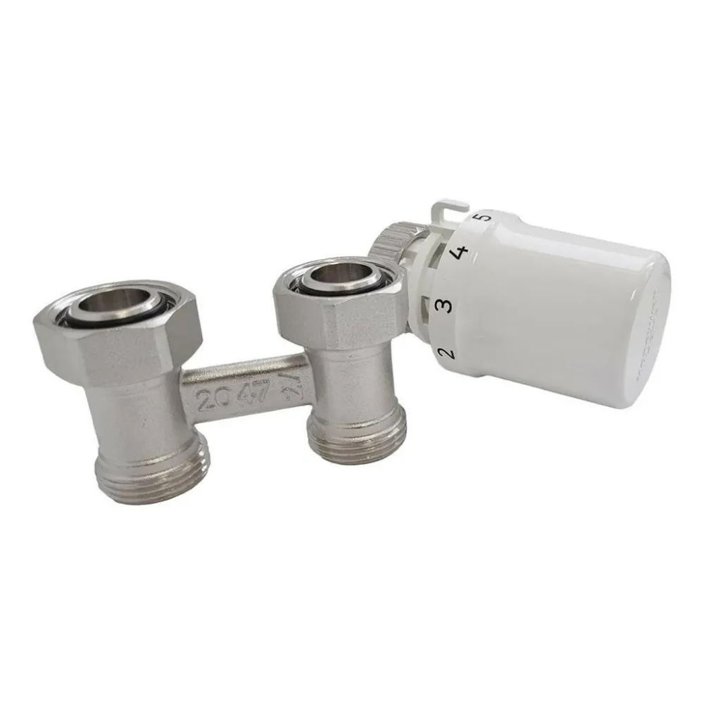 Honeywell H-blokk szett egyenes (T3019DAW0 + V2495DX020) H-idom + Termofej Danfoss szelepekhez