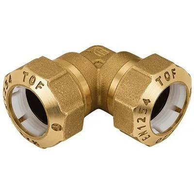KPE csatlakozó réz könyök 32 mm