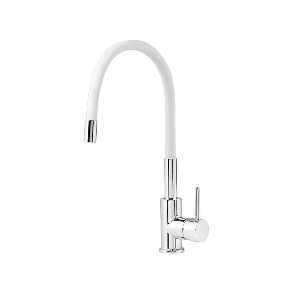 Mofém Junior Evo Infinite mosogató csaptelep, álló, fehér rugalmas kifolyócsővel (M-25.91S.28.0W)