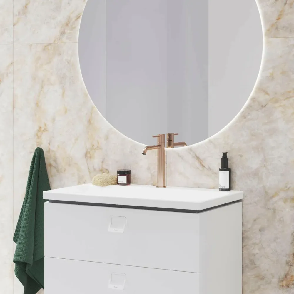 Ravak Espirit mosdócsaptelep 250 mm, álló, leeresztő nélkül, rose gold (X070393)
