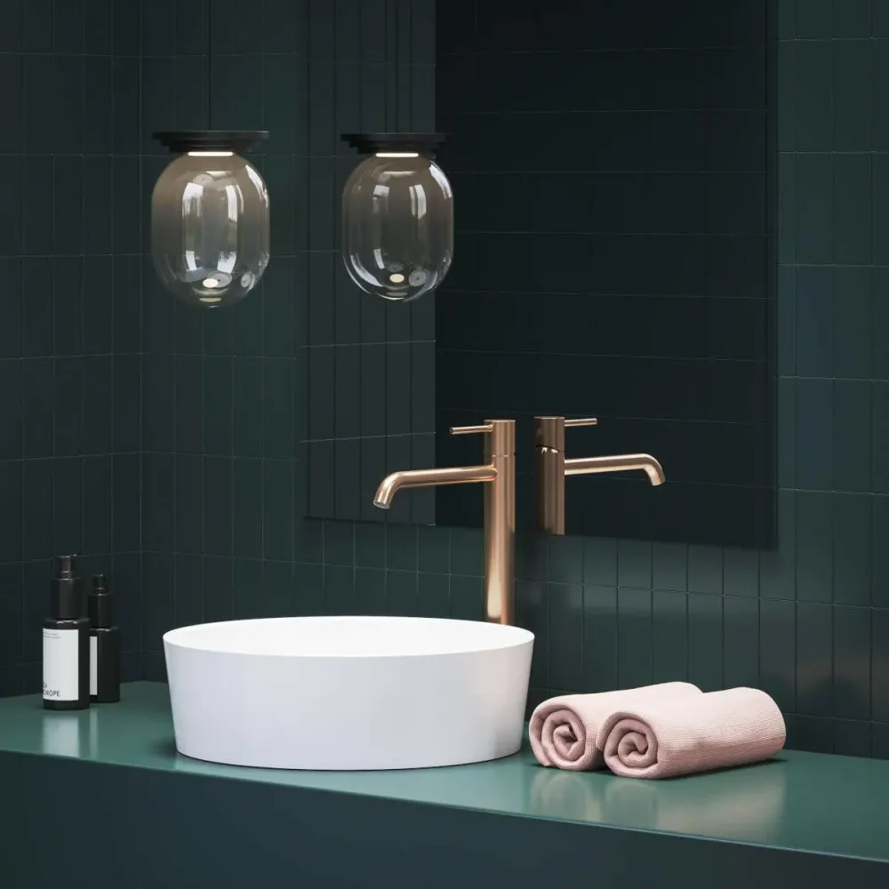 Ravak Espirit mosdócsaptelep 340 mm, álló, leeresztő nélkül, rose gold (X070348)