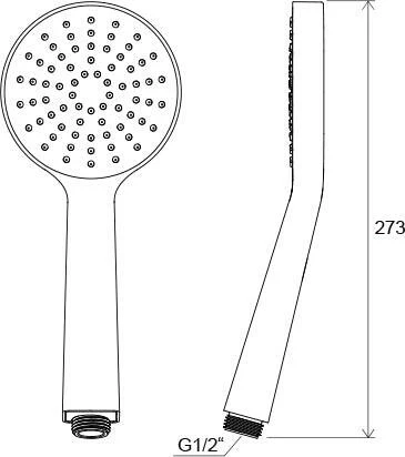 RAVAK zuhanyfej kézi lapos 1 funkciós Flat S 100 mm 960.00 ( X07P343 )