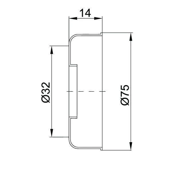 Styron csőtakaró 32 magas (STY-067-32)