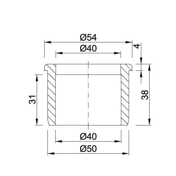 Styron STY-40-50-SZ Szűkítő 50-40 .szürke ( STY-40-50-SZ )