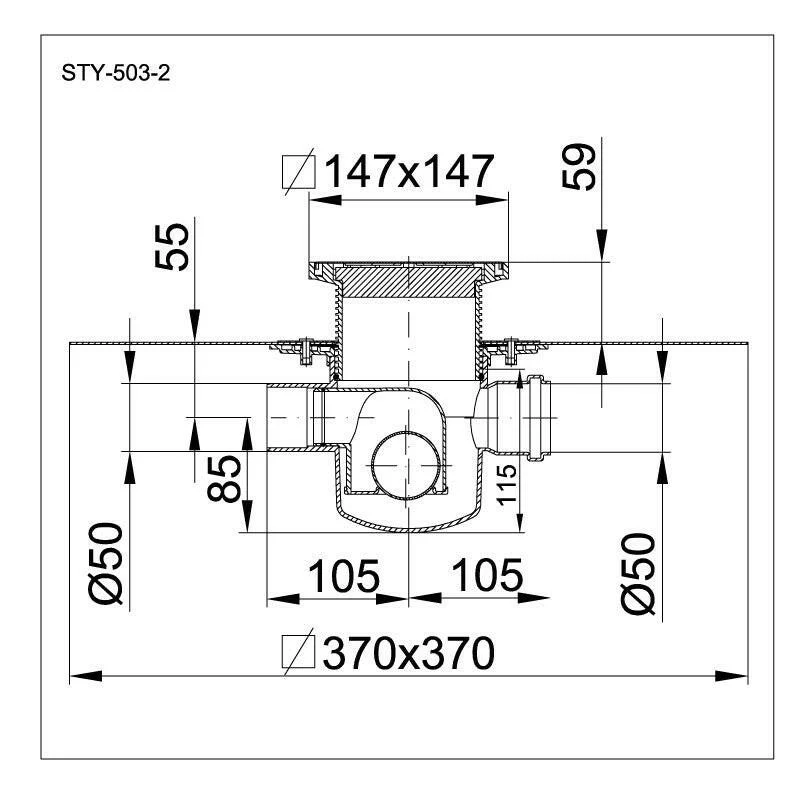 Styron szuez szifon II. szigetelhető (STY-502-2)