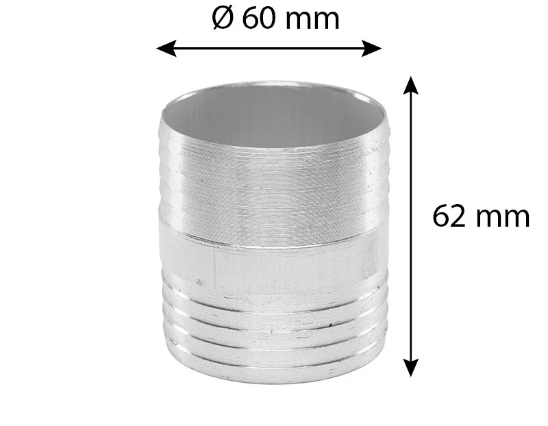 Tömlőcsatlakozó átmérője. 60 mm