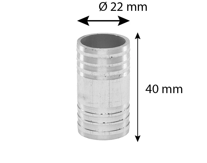 Tömlőcsatlakozó átmérője. 22 mm