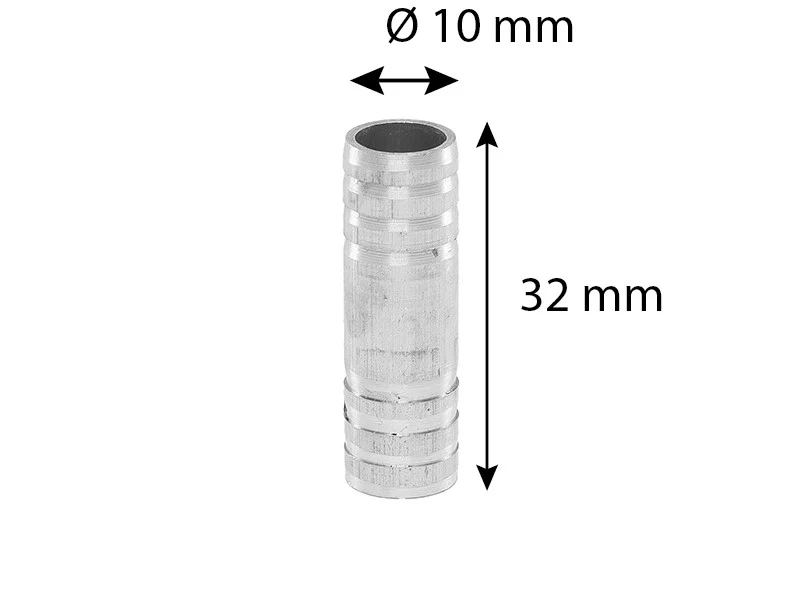 Tömlőcsatlakozó átmérője. 10 mm
