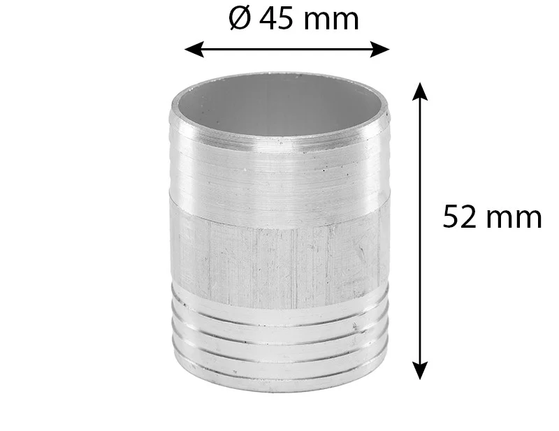 Tömlőcsatlakozó átmérője. 45 mm