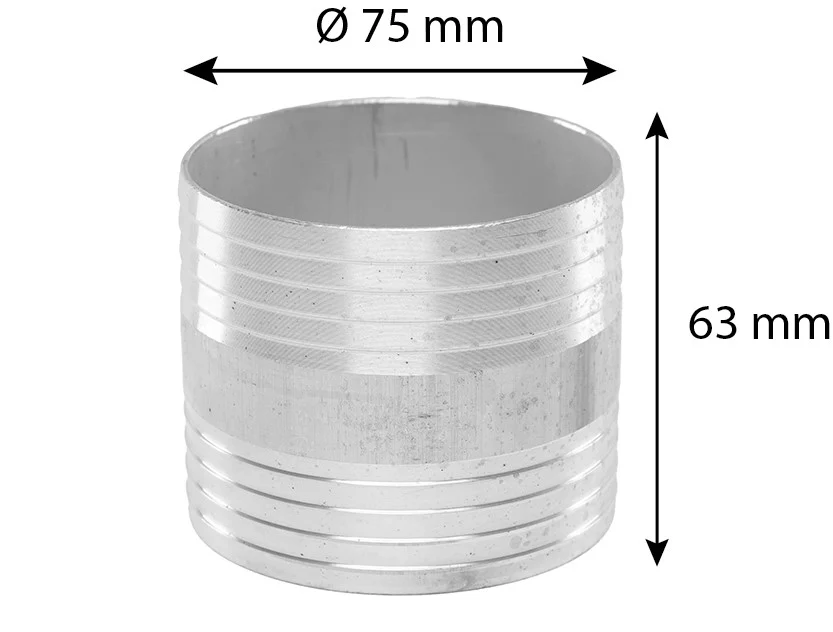 Tömlőcsatlakozó átmérője. 75 mm