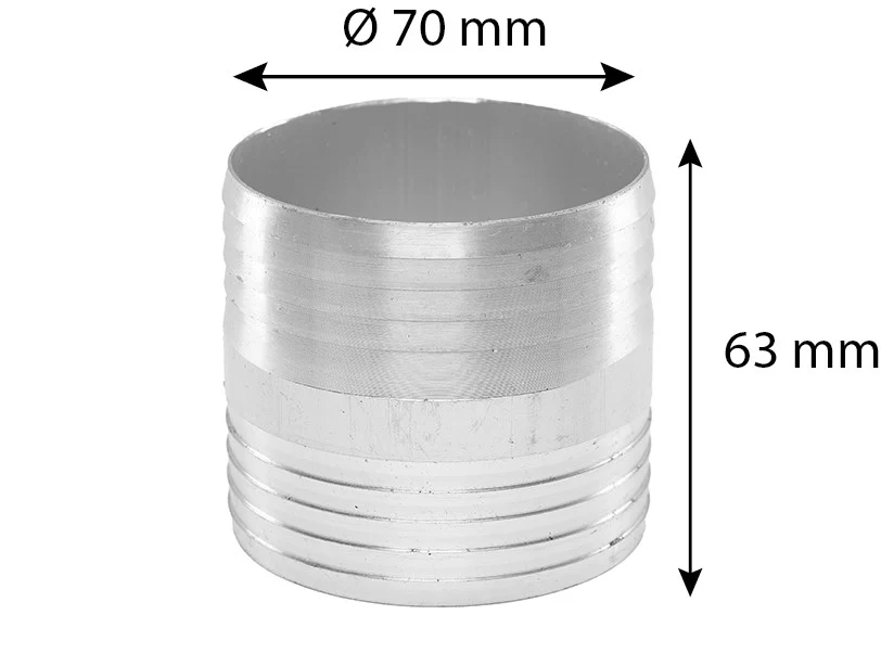 Tömlőcsatlakozó átmérője. 70 mm