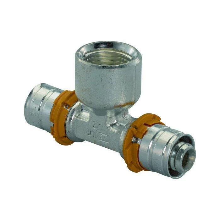 Uponor pressz belsőmenetes réz T-idom 25-3/4"-25 BM
