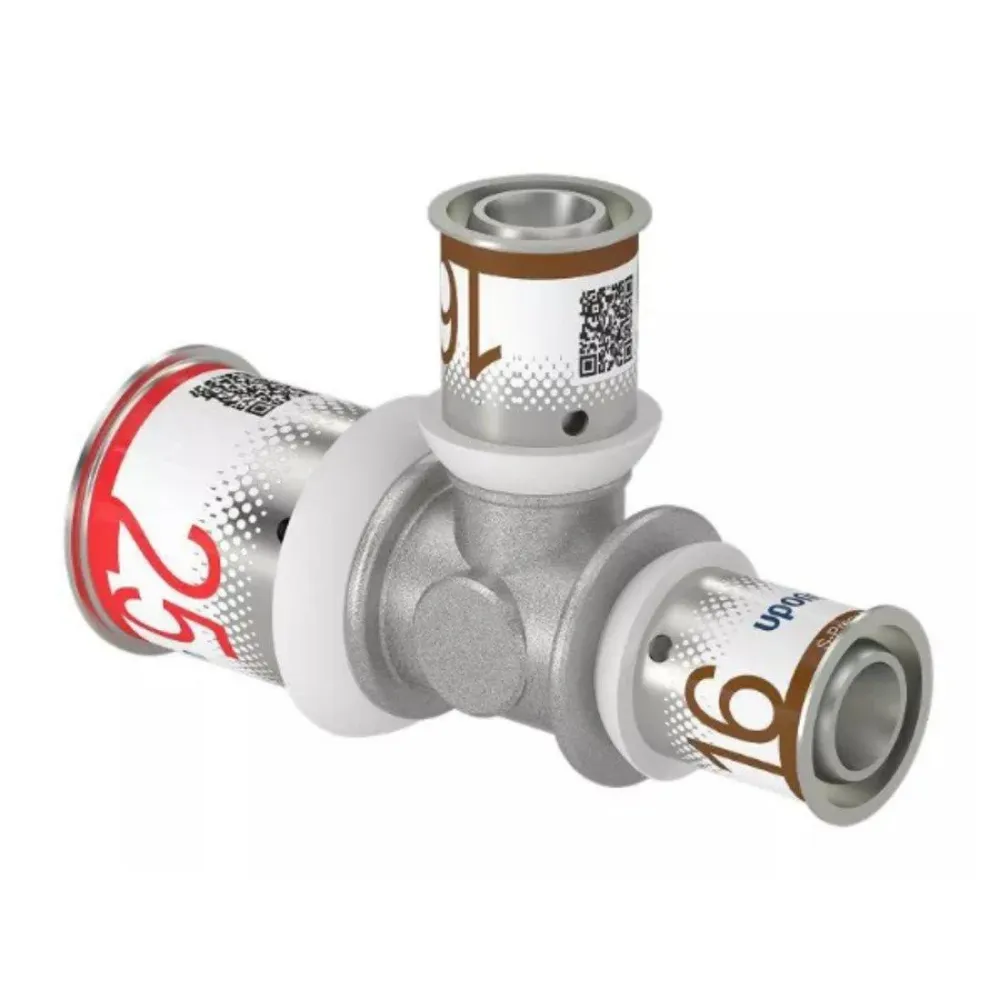 Uponor S-Press Plus réz T-idom szűkített 25-16-16