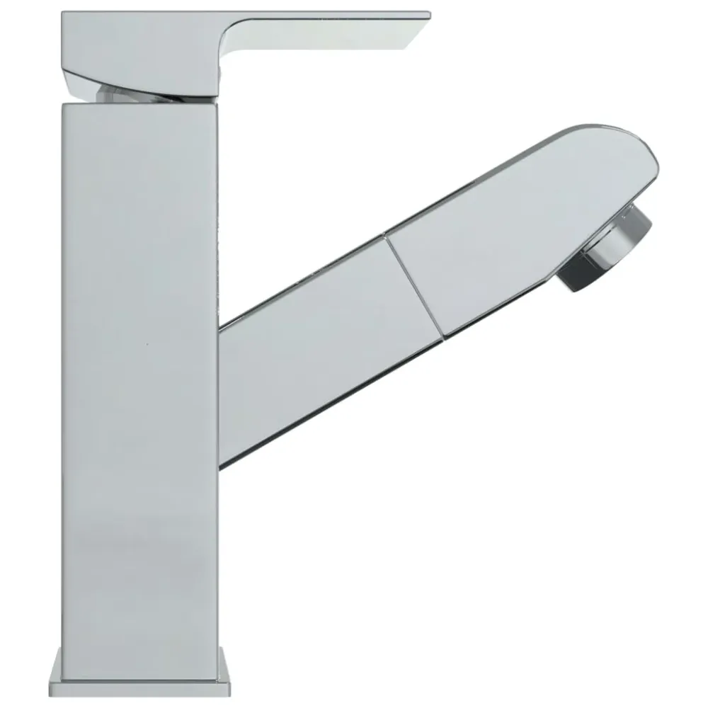 vidaXL krómozott kihúzható fürdőszobai mosdócsaptelep 157 x 172 mm
