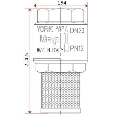 Visszacsapó+Szűrő 4" YORK
