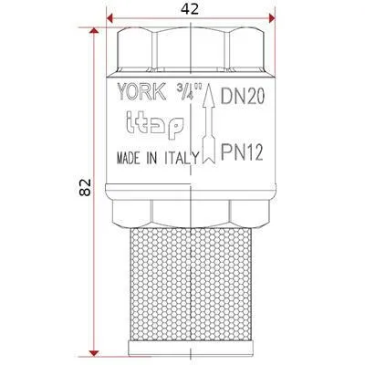Visszacsapó+Szűrő 3/4" YORK