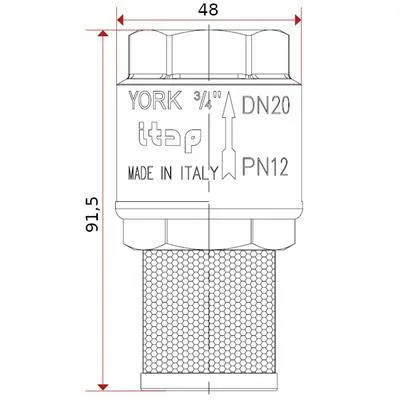 Visszacsapó+Szűrő 1" YORK