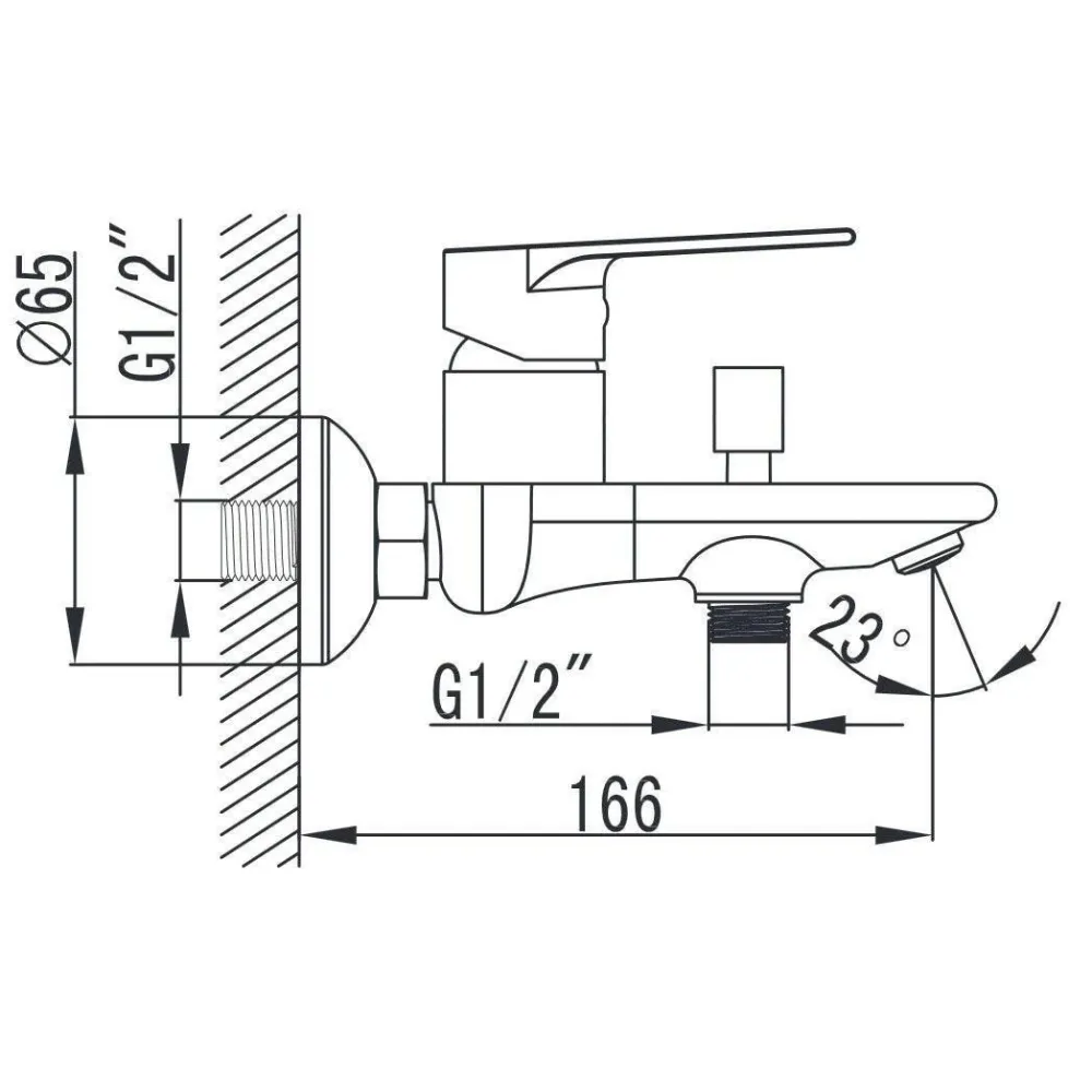 Wellis Asti kád csaptelep, 21,5x18,3x16,6 cm (ACS0210)