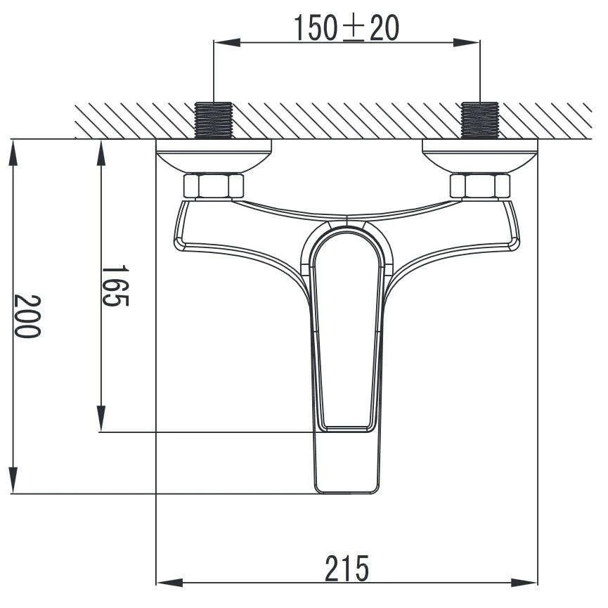 Wellis Bellini kád csaptelep, 21,5x20x9,4 cm (ACS0214)