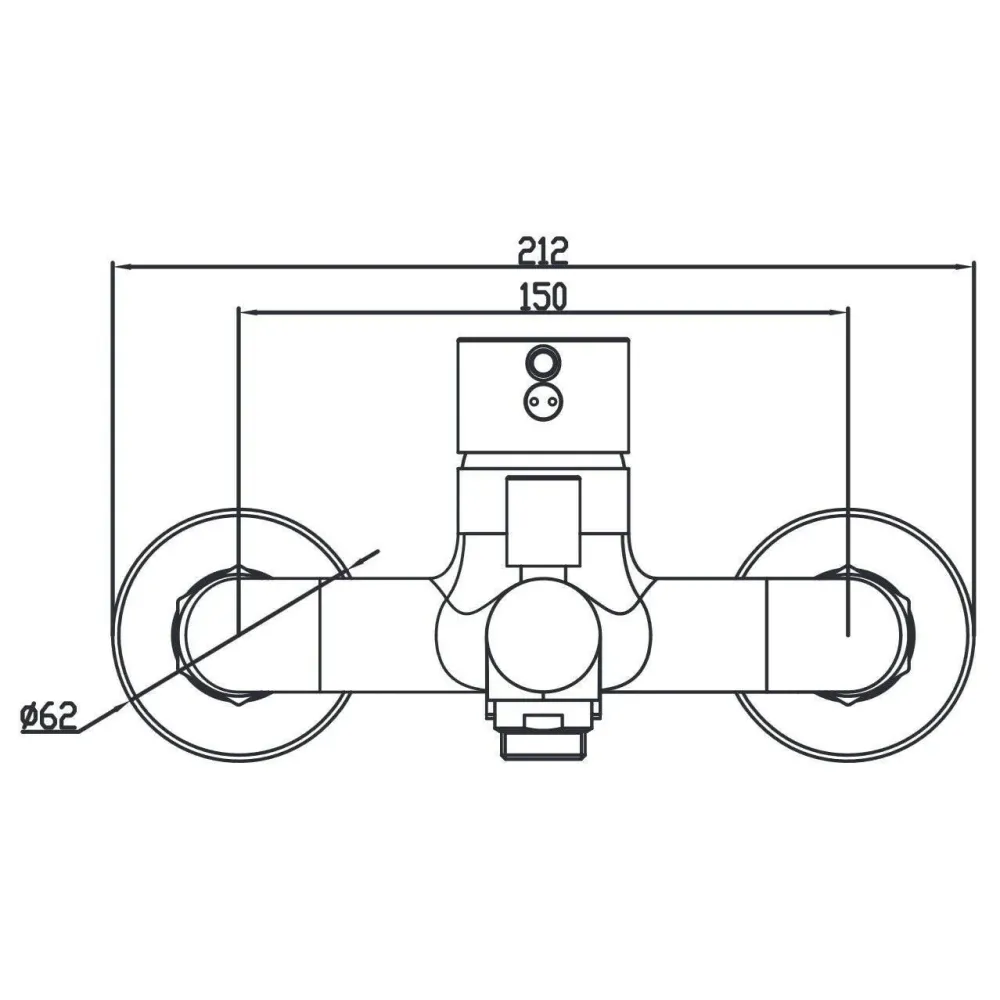 Wellis Comino kád csaptelep, 21,2x18,2x10,2 cm (ACS0266)