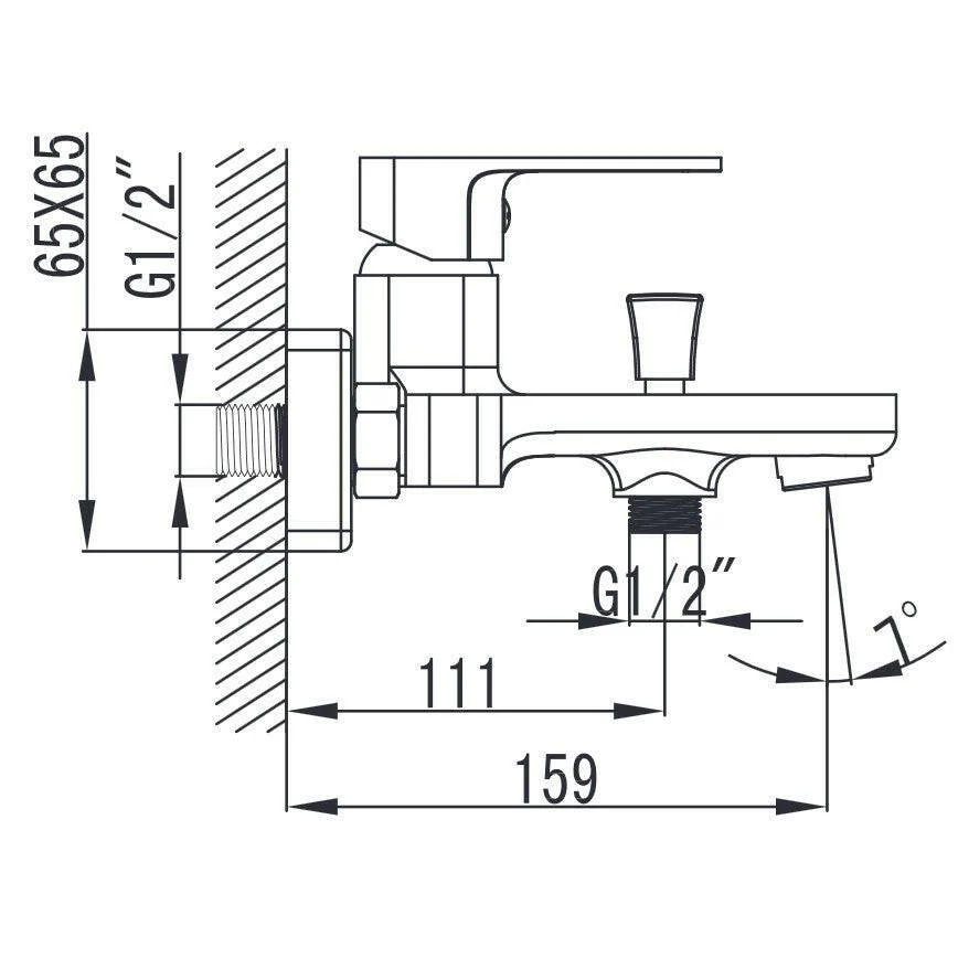 Wellis Cosmo kád csaptelep, 21,5x17,9x11,5 cm (ACS0204)