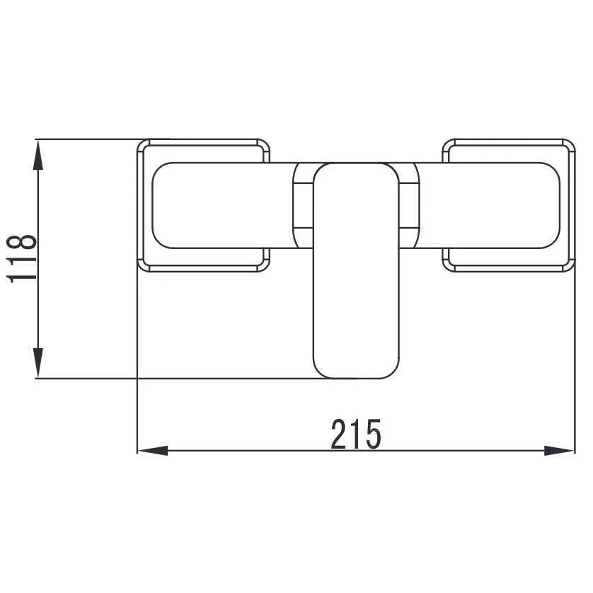 Wellis Cosmo zuhany csaptelep, 21,5x12,5x11,8 cm (ACS0206)