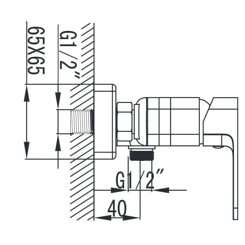 Wellis Cosmo zuhany csaptelep, 21,5x12,5x11,8 cm (ACS0206)