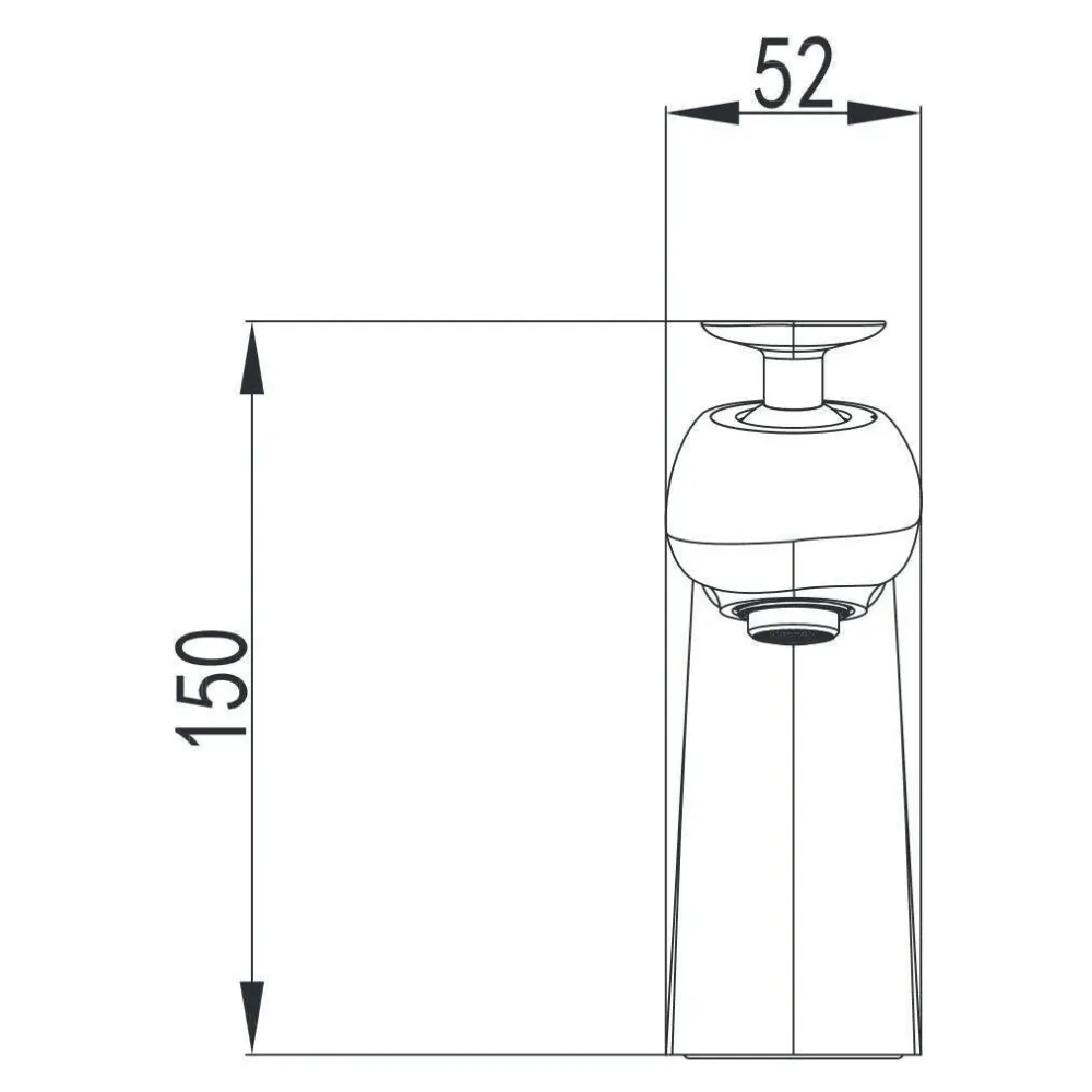 Wellis Diablo mosdó csaptelep, 15x18,5x10,1 cm (ACS0221)