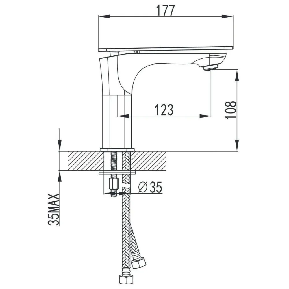 Wellis Faust mosdó csaptelep, 13,8x4,5 cm (ACS0223)