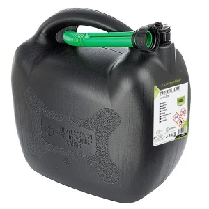 Üzemanyag kanna, műanyag, 20L, ovális, fekete